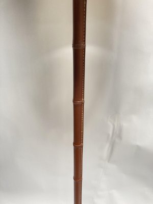 Leather Floor Lamp by Jacques Adnet, 1950s-VRR-1718618