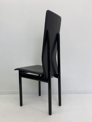 Leather Italian Pozzi Chairs, 1980s, Set of 8-BGP-1008131