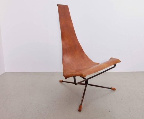 Leather Lotus Lounge Chair by Dan Wenger, 1970s-SFD-631781