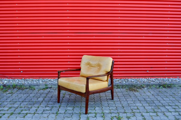 Leather Lounge Chair by Eugen Schmidt for Soloform, 1960s-UF-730618