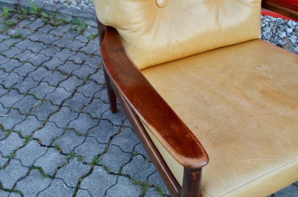 Leather Lounge Chair by Eugen Schmidt for Soloform, 1960s-UF-730618