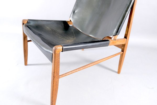 Leather Lounge Chair by Franz Xaver Lutz for WK Möbel, 1958-CIP-666473