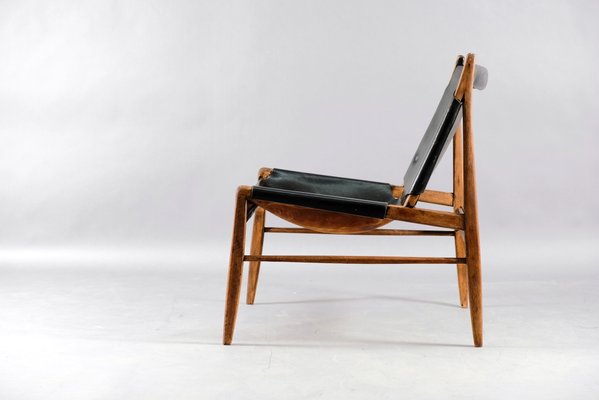 Leather Lounge Chair by Franz Xaver Lutz for WK Möbel, 1958-CIP-666473