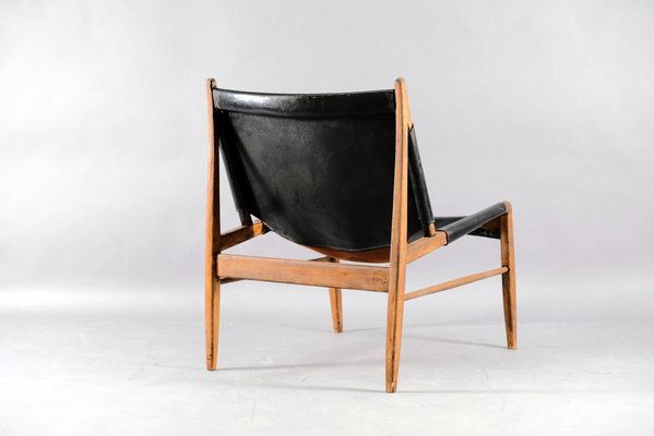 Leather Lounge Chair by Franz Xaver Lutz for WK Möbel, 1958-CIP-666473