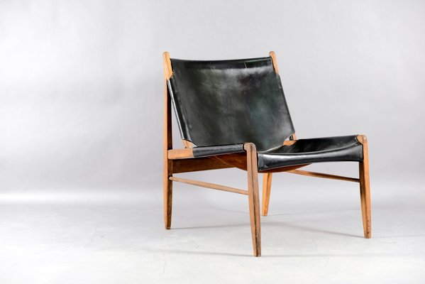 Leather Lounge Chair by Franz Xaver Lutz for WK Möbel, 1958-CIP-666473