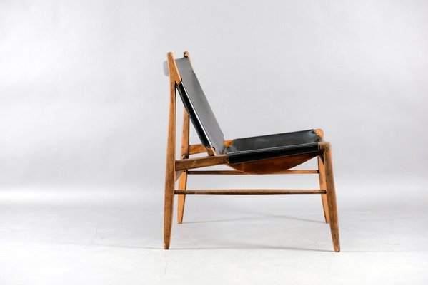 Leather Lounge Chair by Franz Xaver Lutz for WK Möbel, 1958-CIP-666473