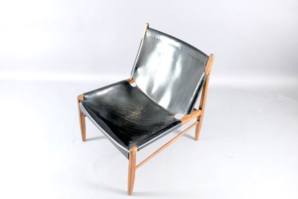 Leather Lounge Chair by Franz Xaver Lutz for WK Möbel, 1958-CIP-666473