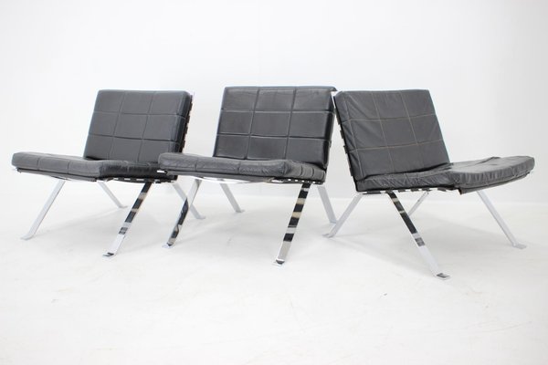 Leather Lounge Chairs by Hans Eichenberger for Girsberger, Switzerland, 1966, Set of 3-TZ-1292272