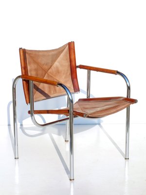 Leather Lounge Chairs by Hans Eichenberger for Strässle, 1960s, Set of 2-KGD-833382