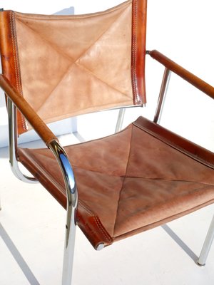 Leather Lounge Chairs by Hans Eichenberger for Strässle, 1960s, Set of 2-KGD-833382