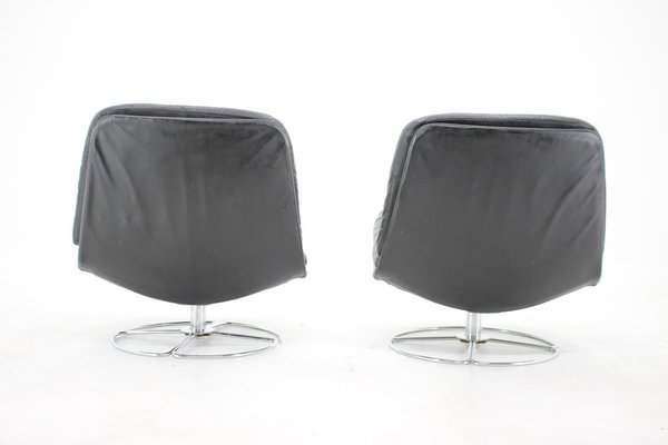 Leather Lounge Chairs from Peem, Finland, 1970s, Set of 2-TZ-1264746