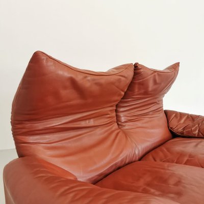 Leather Maralunga 2-Seater Sofa by Vico Magistretti for Cassina, 1970s-PRS-1884202