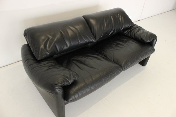 Leather Maralunga Sofa by Vico Magistretti for Cassina-VGV-2023563