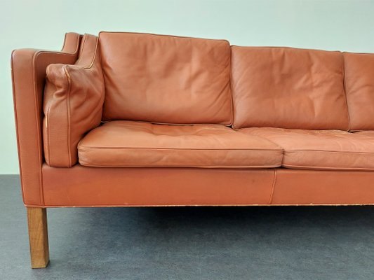 Leather Model 2213 3-Seater Sofa by Børge Mogensen for Fredericia, Denmark, 1962-NV-1357807