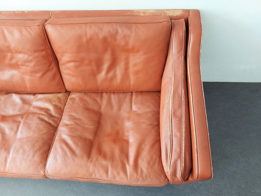 Leather Model 2213 3-Seater Sofa by Børge Mogensen for Fredericia, Denmark, 1962-NV-1357807