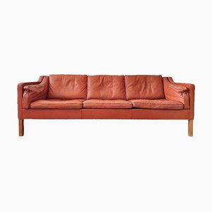 Leather Model 2213 3-Seater Sofa by Børge Mogensen for Fredericia, Denmark, 1962-NV-1357807