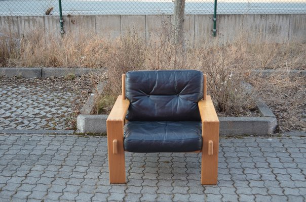 Leather Model Bonanza Lounge Chair by Esko Pajamies for Asko, 1960s-UF-1261703