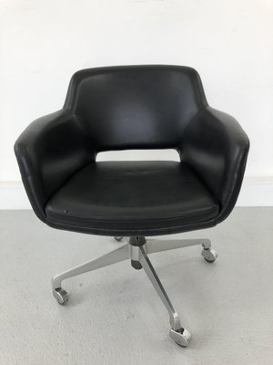 Leather Office Chair, 1960s-JWH-1365960