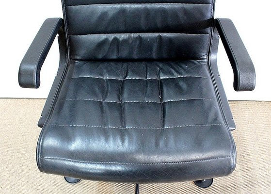 Leather Office Chairs attributed to Richard Sapper for Knoll Inc. / Knoll International, 1979, Set of 2-RVK-985029