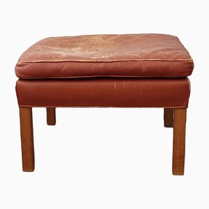 Leather Ottoman by Børge Mogensen for Fredericia, Denmark, 1963-NV-1357821