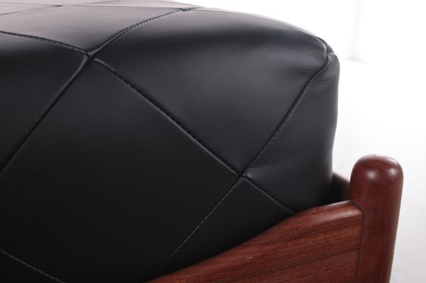 Leather Ottoman by Kristian Vedel for Søren Willadsen Møbelfabrik, 1963-EZZ-951221