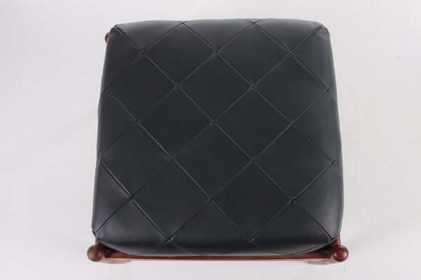 Leather Ottoman by Kristian Vedel for Søren Willadsen Møbelfabrik, 1963-EZZ-951221