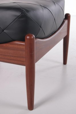 Leather Ottoman by Kristian Vedel for Søren Willadsen Møbelfabrik, 1963-EZZ-951221