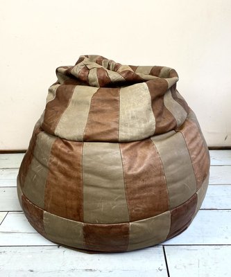 Leather Patchwork Bean Bag from de Sede, 1970s-WZZ-803979