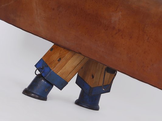 Leather Pommel Horse or Bench, 1930s-TW-1363281