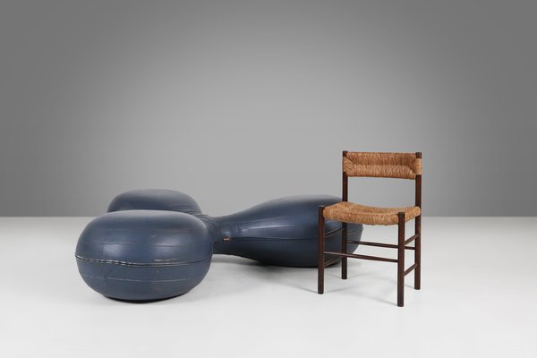 Leather Pouf by Lowie Vermeersch for Durlet, 1999-YSY-1798143