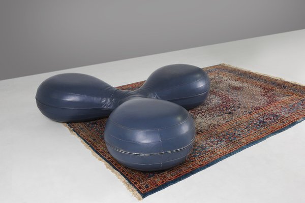 Leather Pouf by Lowie Vermeersch for Durlet, 1999-YSY-1798143