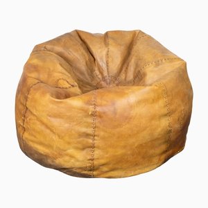 Leather Pouf by Pas Durbino Lomazzi, 1970s-LMR-1245756