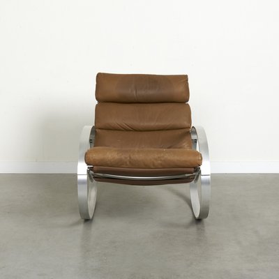 Leather Rocking Chair by Hans Kaufeld, 1970s-NDL-2023599