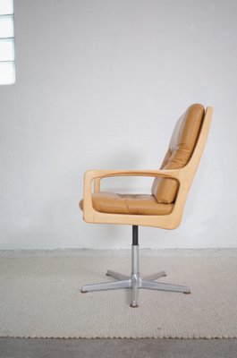 Leather Shooting Armchair by Eugen Schmidt for Solo Form, 1960s-BHX-1342006