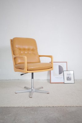 Leather Shooting Armchair by Eugen Schmidt for Solo Form, 1960s-BHX-1342006