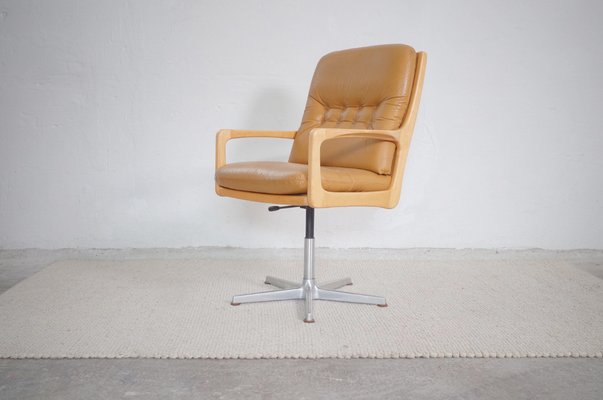 Leather Shooting Armchair by Eugen Schmidt for Solo Form, 1960s-BHX-1342006