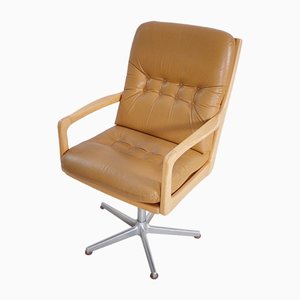 Leather Shooting Armchair by Eugen Schmidt for Solo Form, 1960s-BHX-1342006