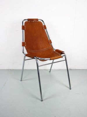 Leather Side Chairs by Charlotte Perriand for Les Arcs, 1960s, Set of 2-DT-2026148