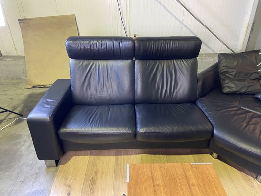 Leather Sofa Arion in Black from Stressless, 2000s-LGU-2011842