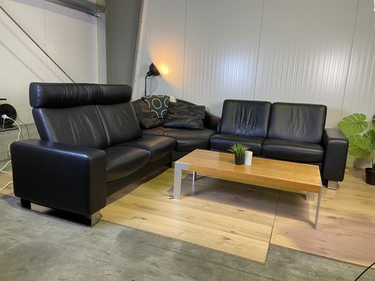 Leather Sofa Arion in Black from Stressless, 2000s-LGU-2011842