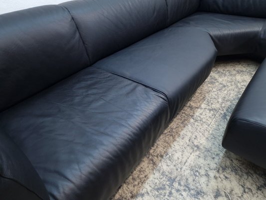 Leather Sofa in Black by Piero Lissoni for Cassina, 1996, Set of 2-BVM-1782500