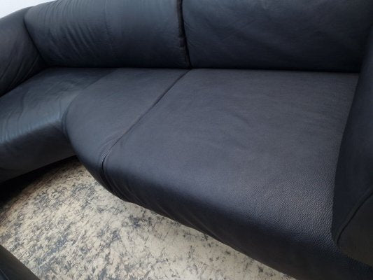 Leather Sofa in Black by Piero Lissoni for Cassina, 1996, Set of 2-BVM-1782500