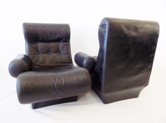 Leather Sofalette / Modular 2-Seater Sofa by Otto Zapf, 1970s-HUW-866316