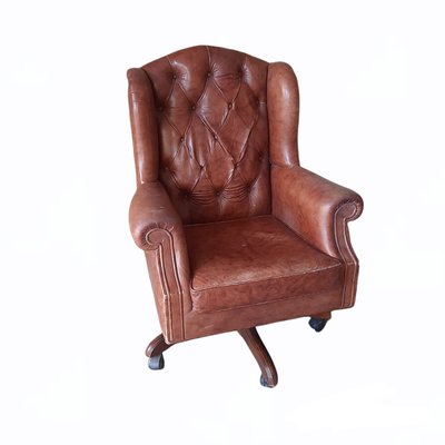 Leather Swivel Office Chair by Hurtado, Spain-TCS-1058111