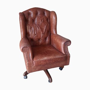 Leather Swivel Office Chair by Hurtado, Spain-TCS-1058111