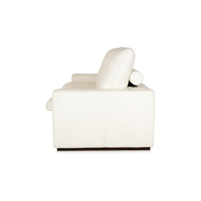 Leather Three-Seater Cream White Sofa from Nieri-RQW-2036322