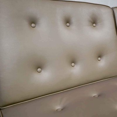 Leather Two-Seater Sofa Mod. 65 by Florence Knoll Bassett for Knoll International, 1960s-PMI-2032147