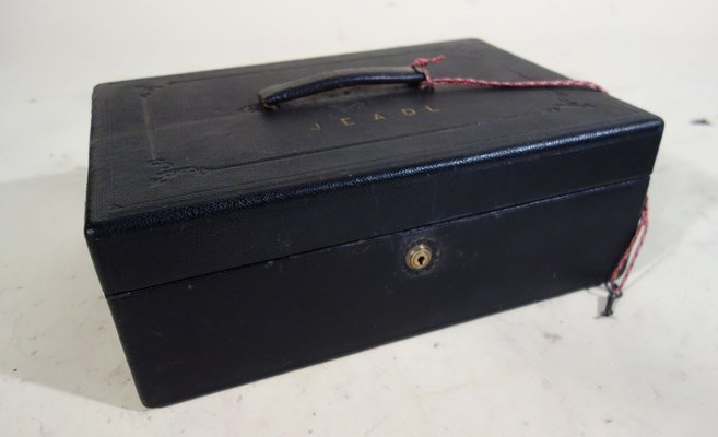 Leather Writing Case With Key from Milne Edinburgh, 1920s-EMZ-799279