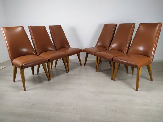 Leatherette Chairs, Set of 8-EAD-1029407