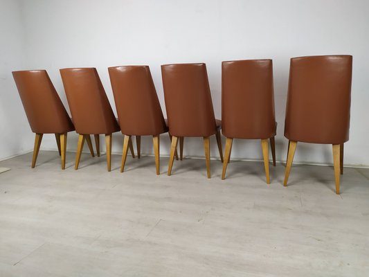 Leatherette Chairs, Set of 8-EAD-1029407